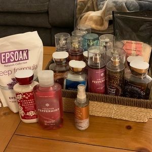 Woman’s fragrances, lotions, shower gels, epsom slats and candles